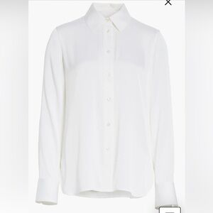 Vince Slim Silk Shirt - M